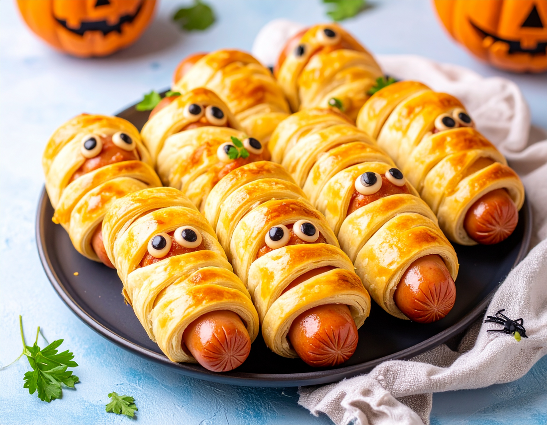 đ LĂ€skigt goda mumiekorvar till Halloween đ