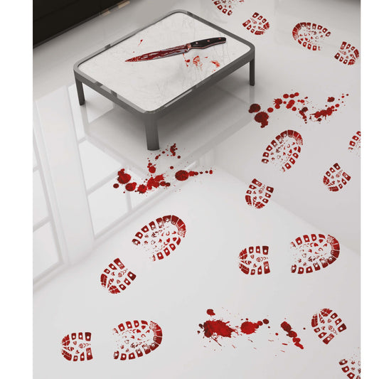 Stickers - Blodiga Fotspår (12st)