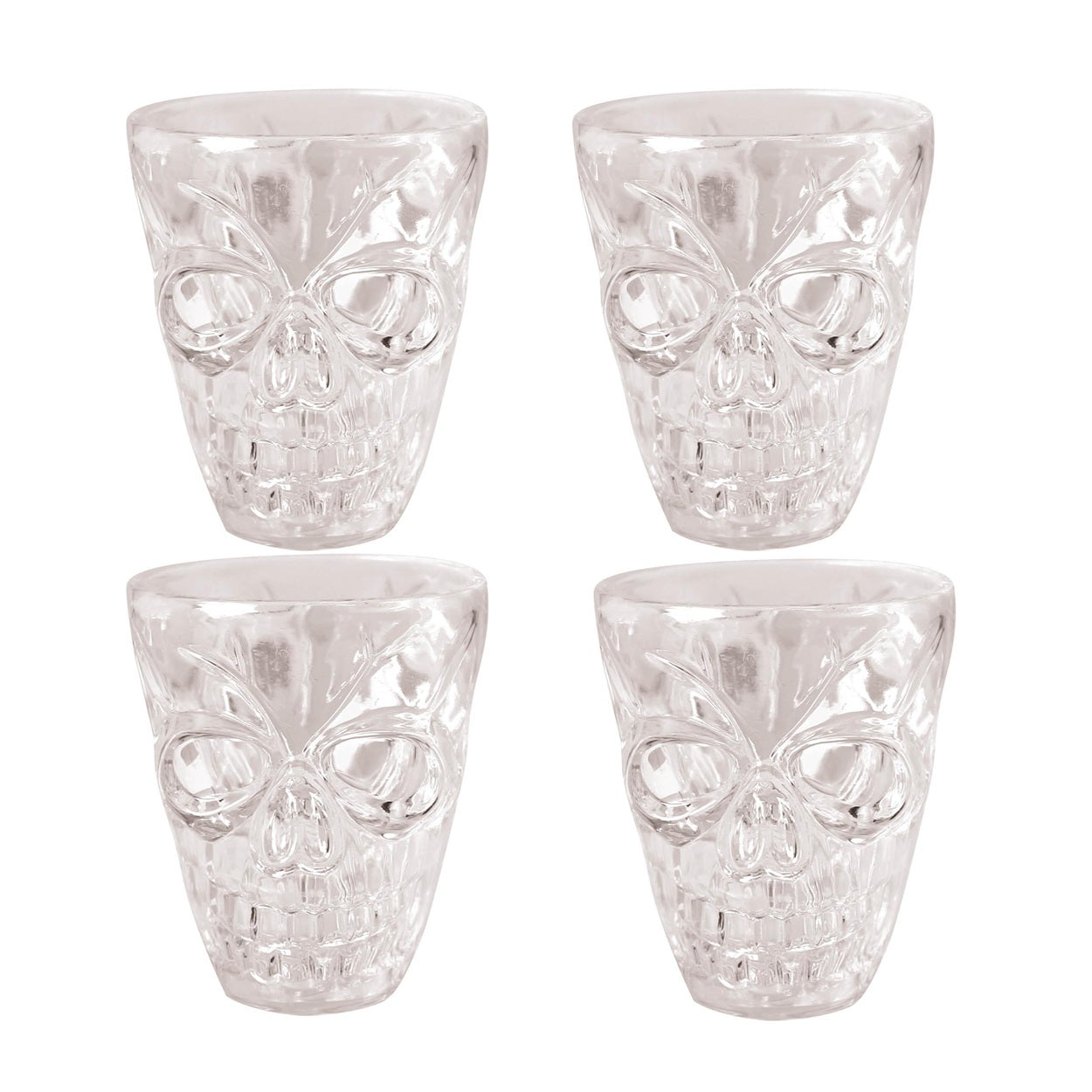 Shotglas - Dödskalle (4st)