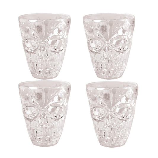 Shotglas - Dödskalle (4st)