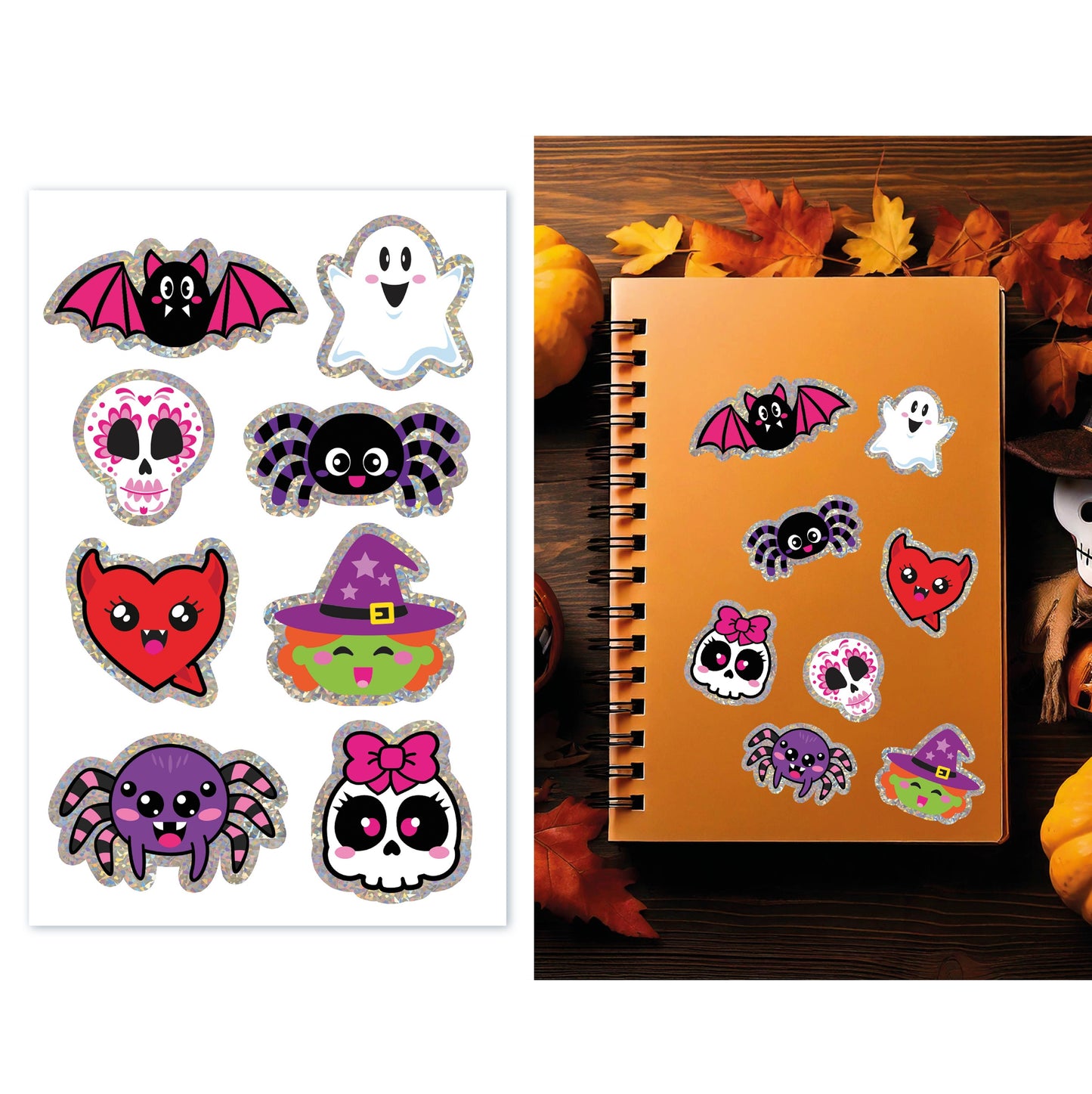 Holografiska Stickers - Halloween