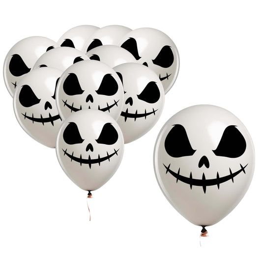 Ballonger - Dödskalle (10st)