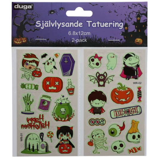 Självlysande Tatueringar - Halloween