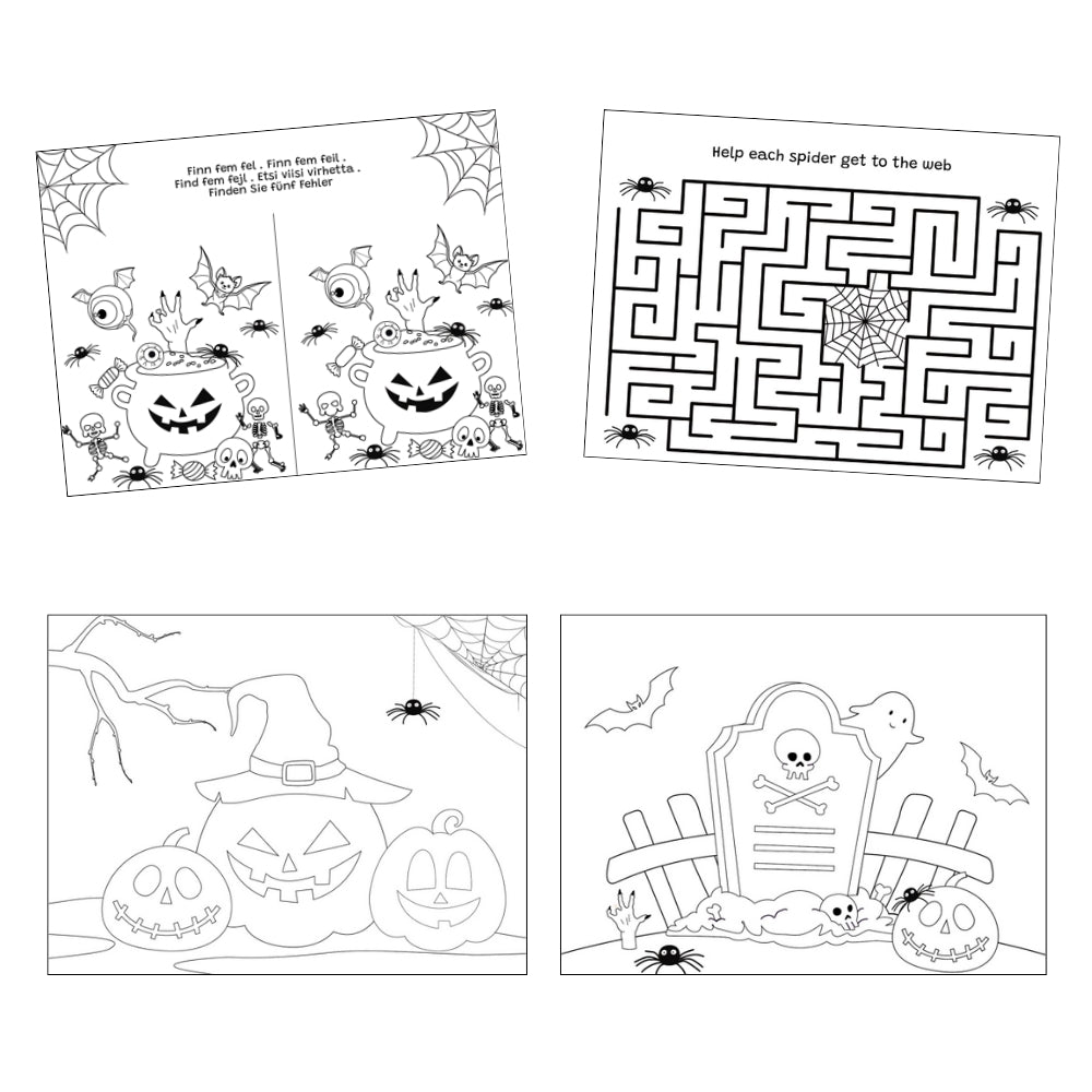 Aktivitetsbok - Halloween