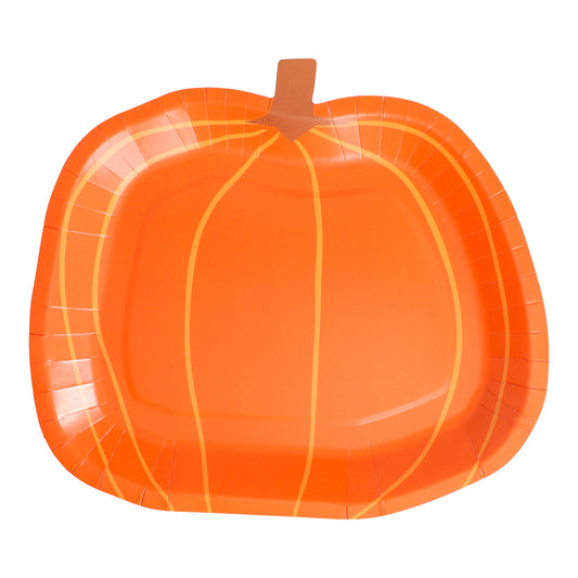 Papperstallrikar - Pumpa (8st)