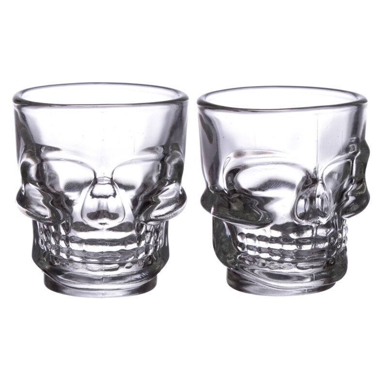 Shotglas - Dödskalle (2st)