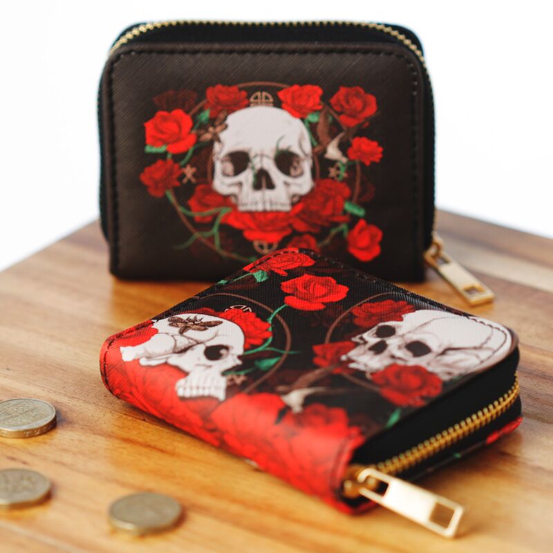 Plånbok - Skulls & Roses