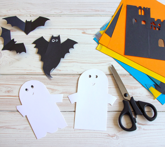 🎃Enkelt Halloweenpyssel med barn!✂️👻