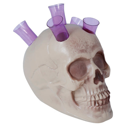 Dödskalle med Shotglas