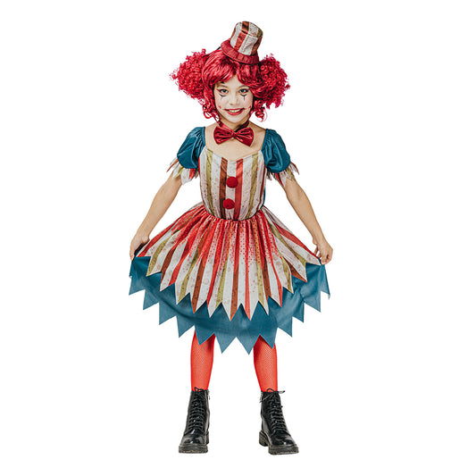Maskeraddräkt - Vintage Clown (Flicka)