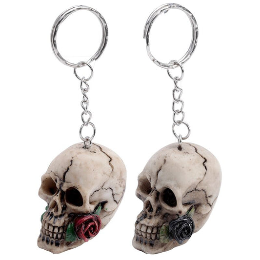 Nyckelring - Skulls & Roses